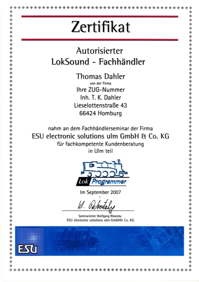 Fachhndlerseminar - ESU electronic solutions ulm GmbH u. Co.KG